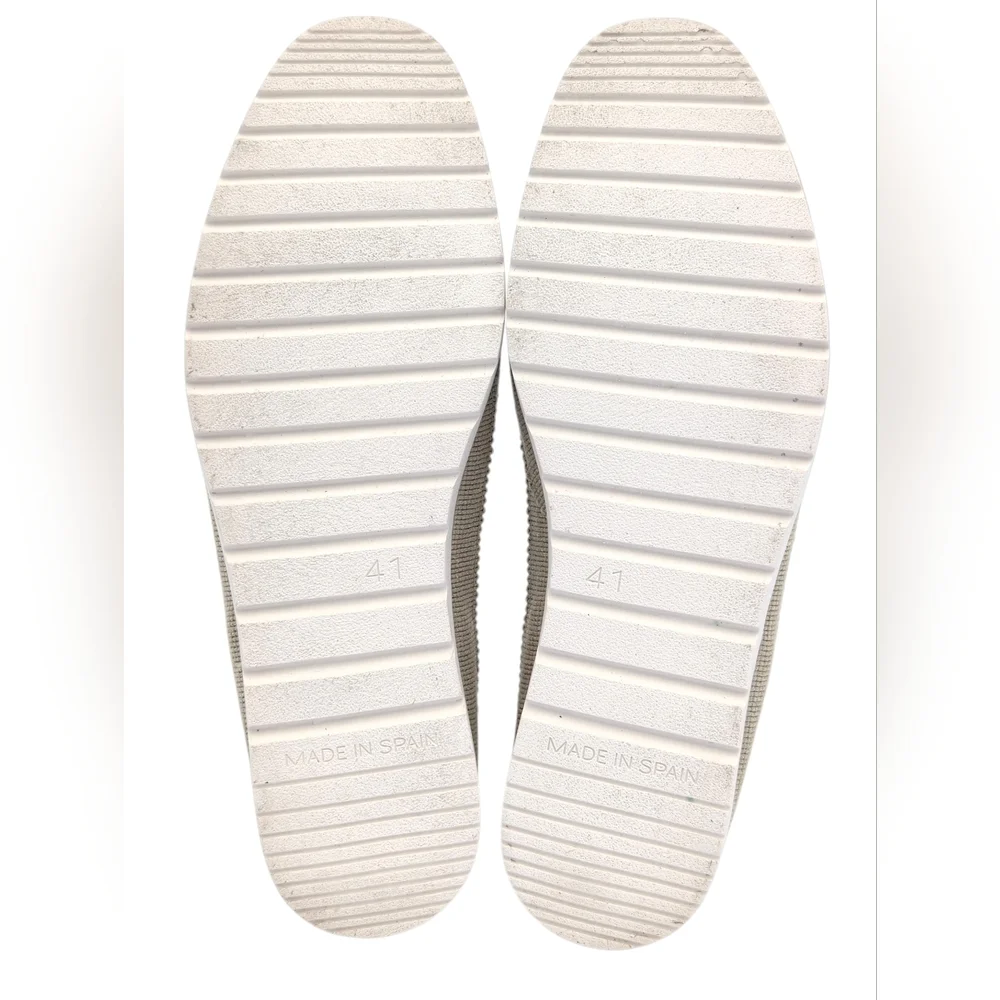 Verbenas Noelia Women Sz 10 Made in Spain Espadrilles White Leather